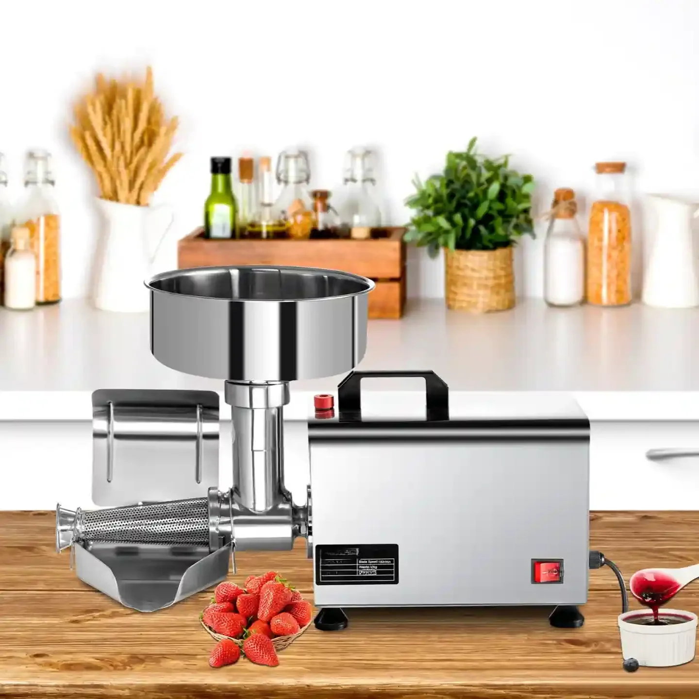 Przecierak maszynka do mielenia pomidorów wyciskarka do owoców 370W - obrazek 7