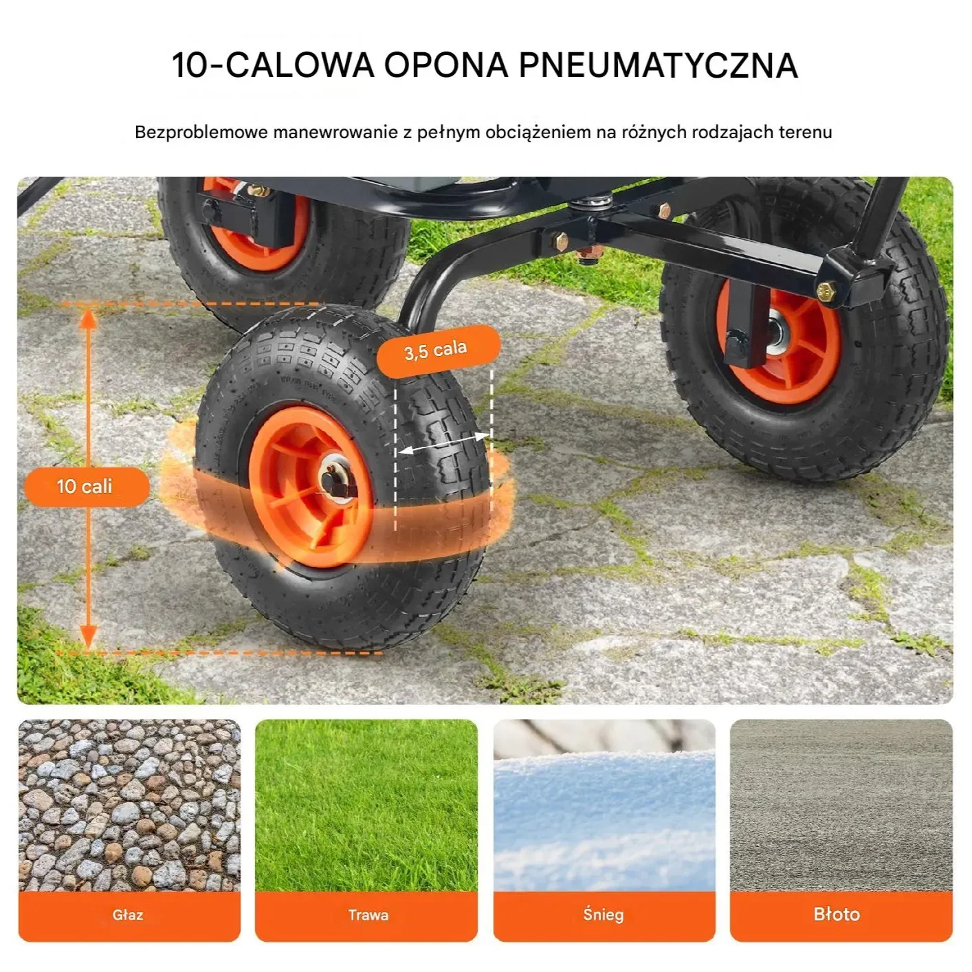 Wytrzymały Wózek Ogrodowy 272 kg - obrazek 3