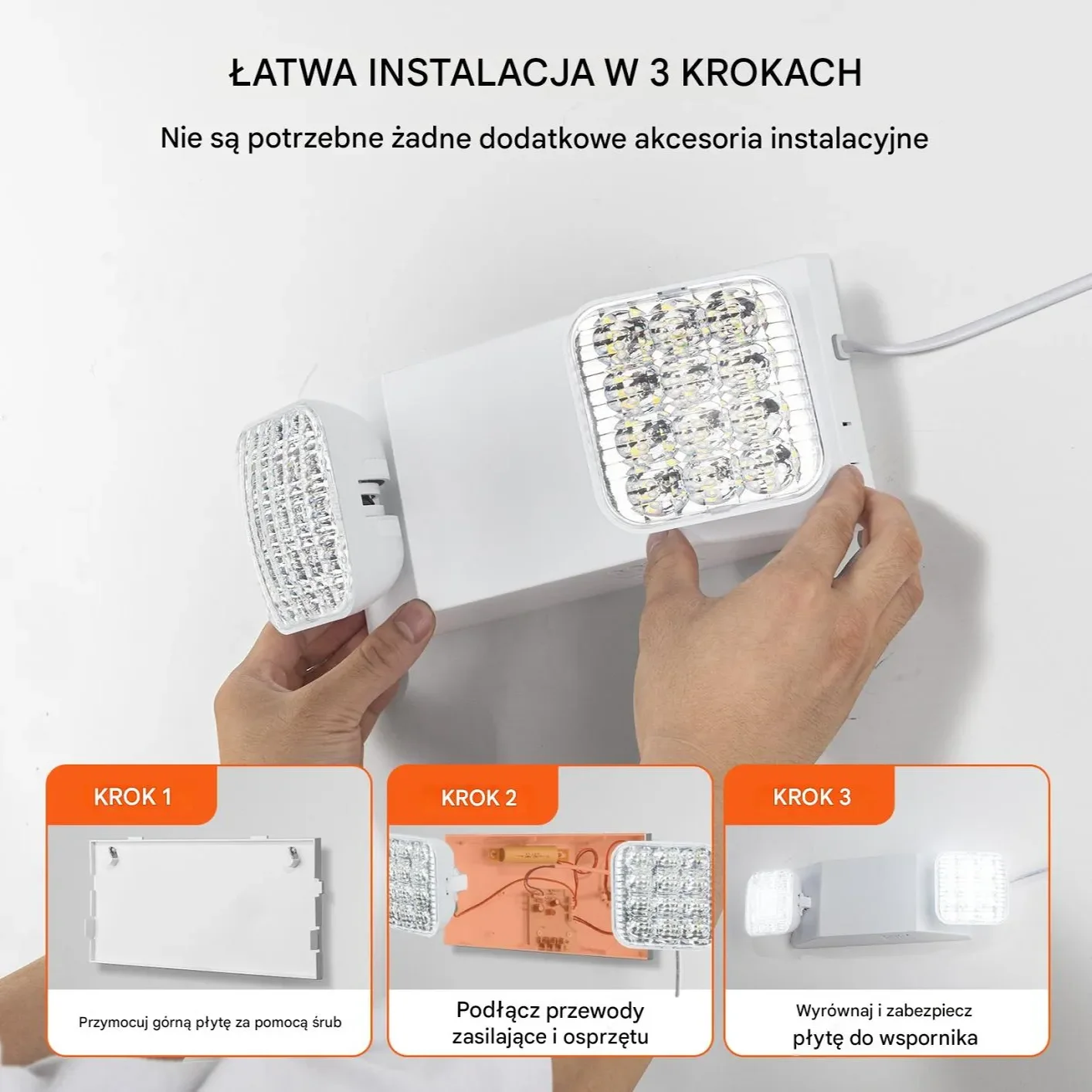 24 Awaryjnych Opraw Oświetleniowych LED z Akumulatorem - obrazek 5