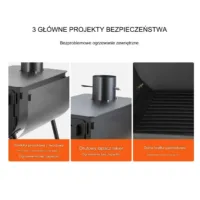 Kuchenka piec kempingowy grzejny do namiotu opalany drewnem komin 262 cm