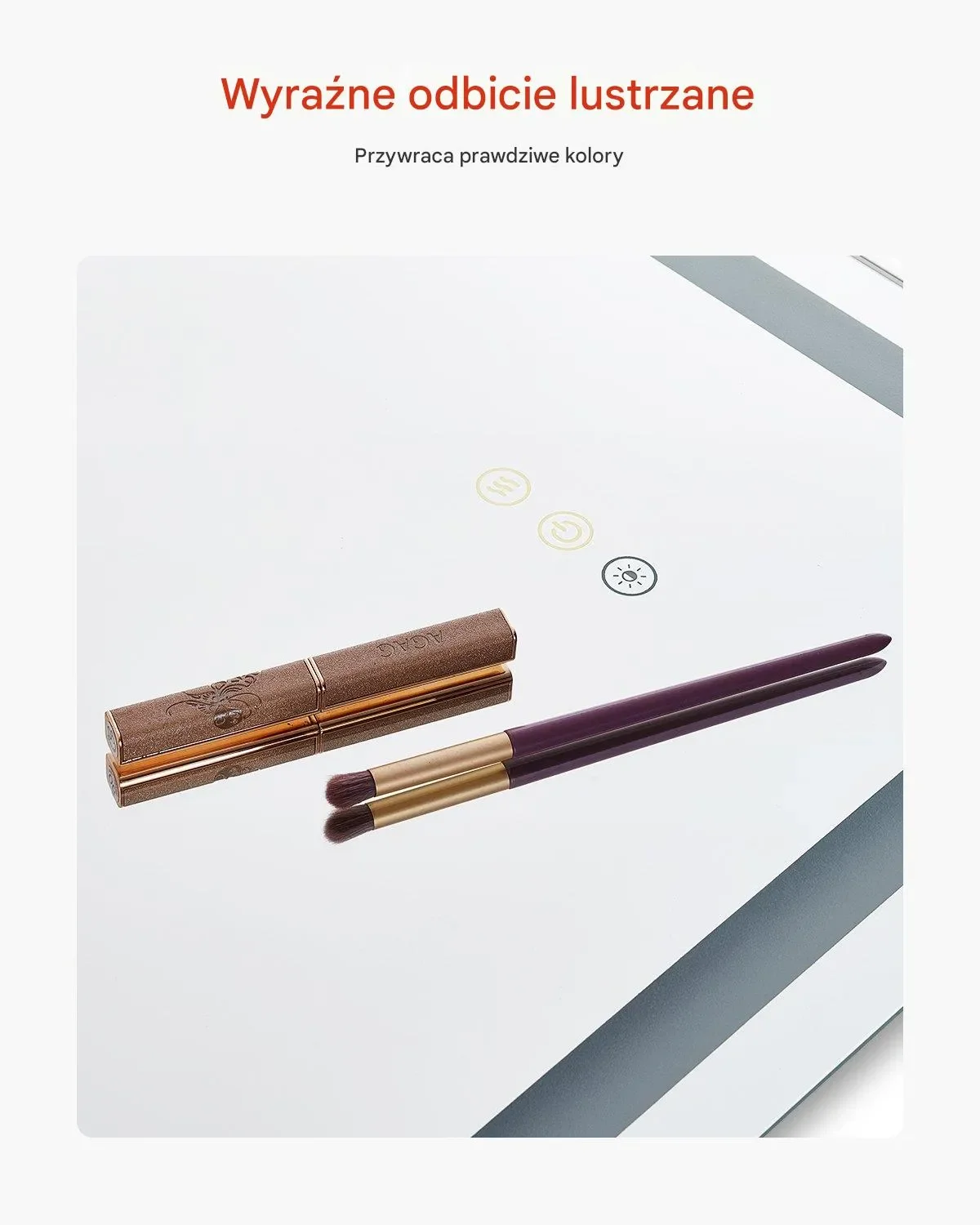 Lustro LED do Łazienki 50x70 cm z Podświetleniem i Funkcją Anti-Fog - obrazek 4