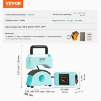 Prasa termiczna do czapek mini 15x8 cm zielona - do sublimacji i transferu