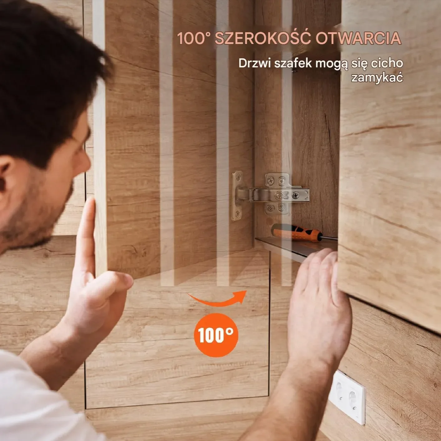 Zawiasy do Drzwi Szafek – Zestaw 50 sztuk - obrazek 3