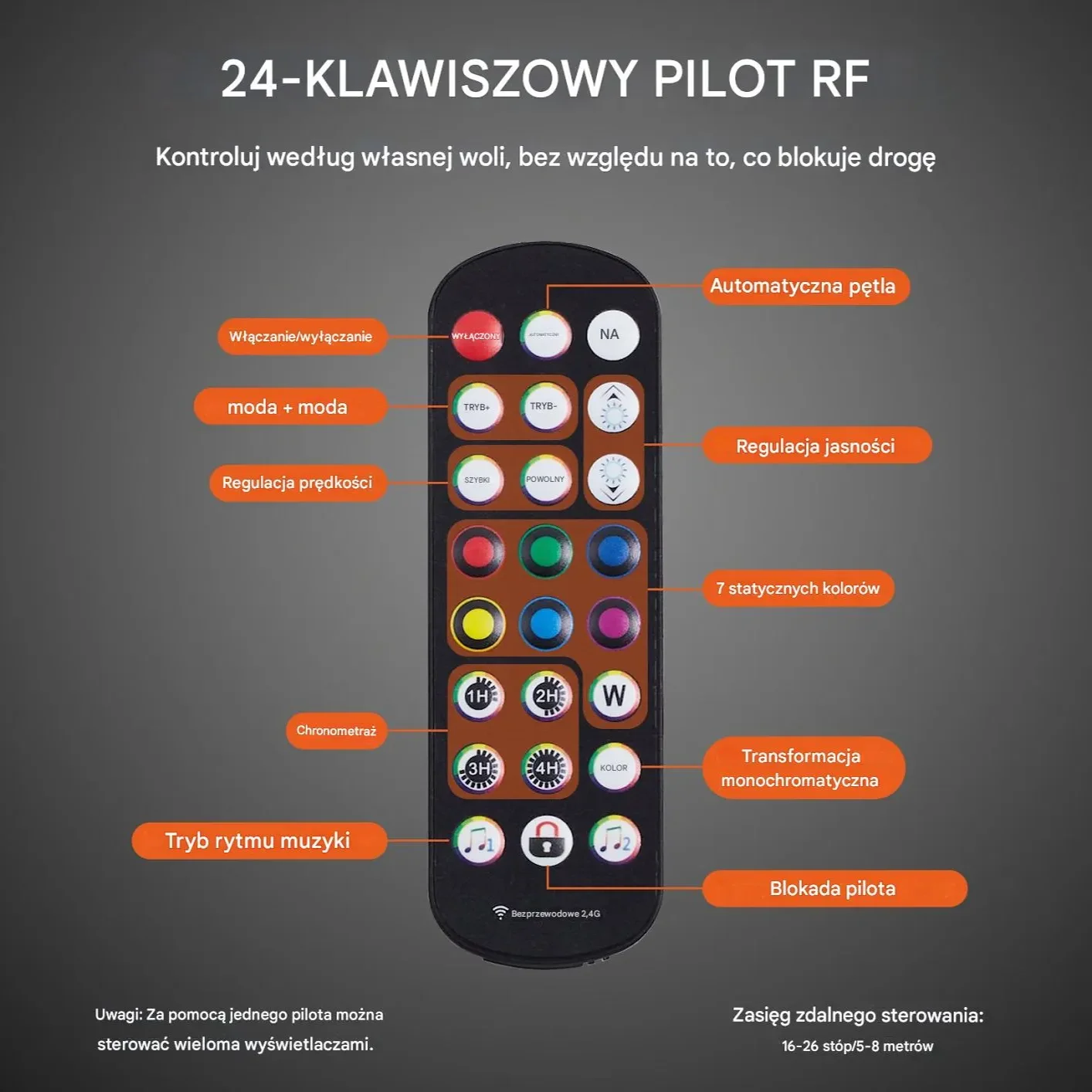 Podświetlana półka na alkohol 152cm sterowanie RF/aplikacja 3-poziomy bar - obrazek 3