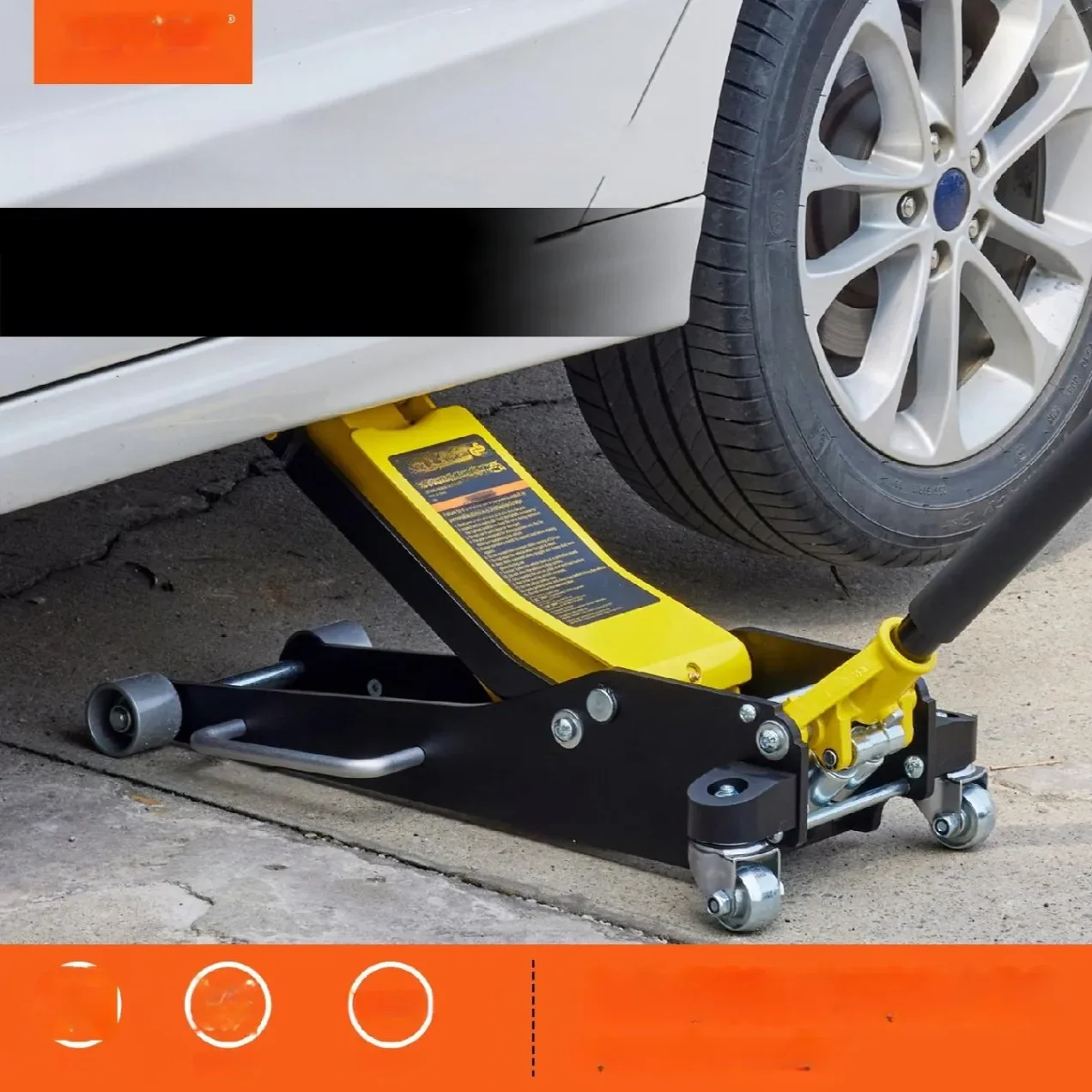 Podnośnik samochodowy hydrauliczny niskoprofilowy lewarek żaba 2.5 T - obrazek 7