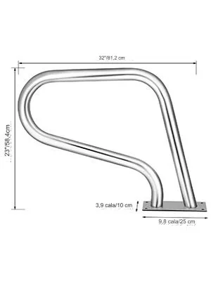 Poręcz basenowa poręcz wejściowa do basenu 81,2 cm - obrazek 7