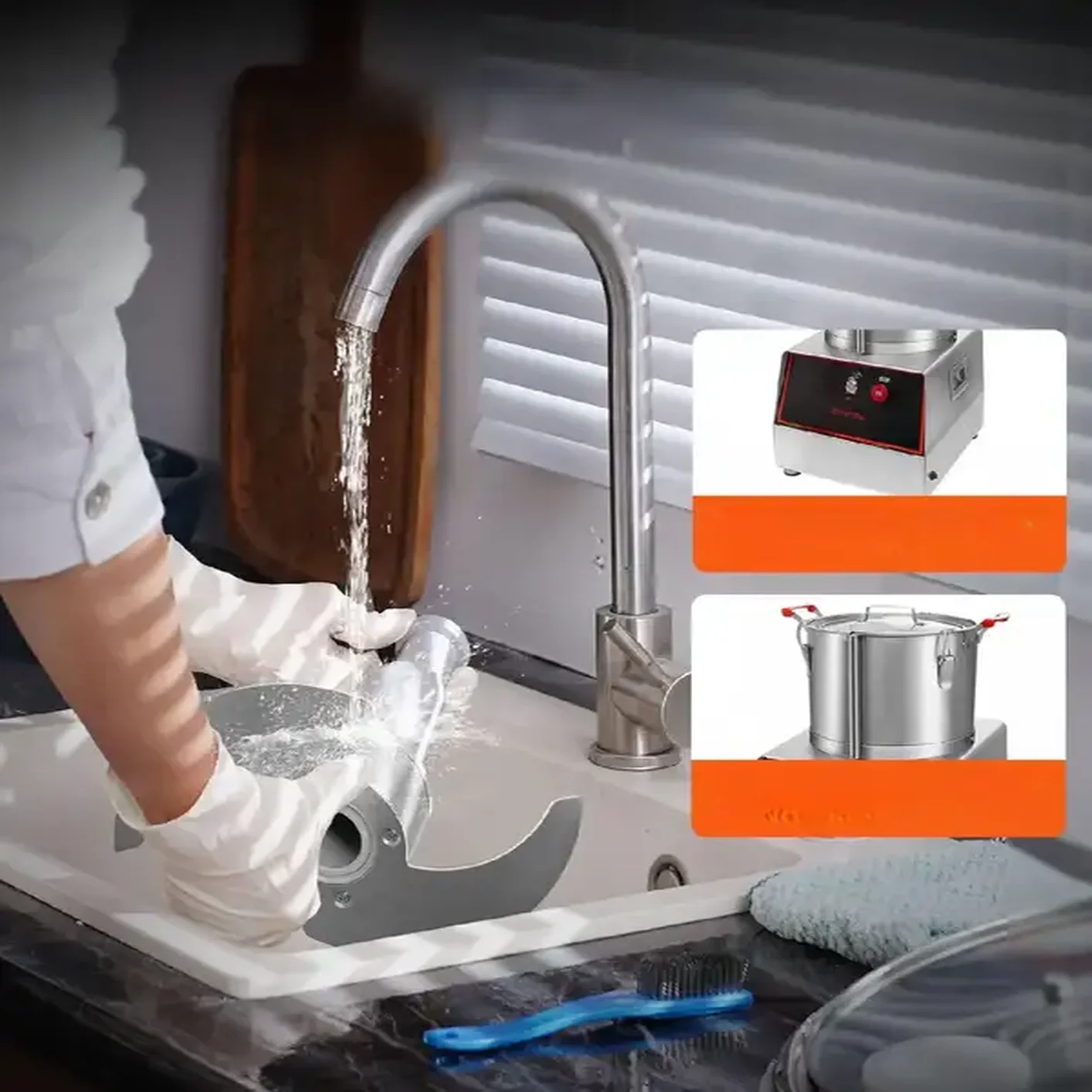 Cutter mikser szatkownica blender mikser gastronomiczny 1400W 17,62L - obrazek 4