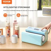 Prasa do Kubków Termosów do Sublimacji Automatyczna Niebieska Druk