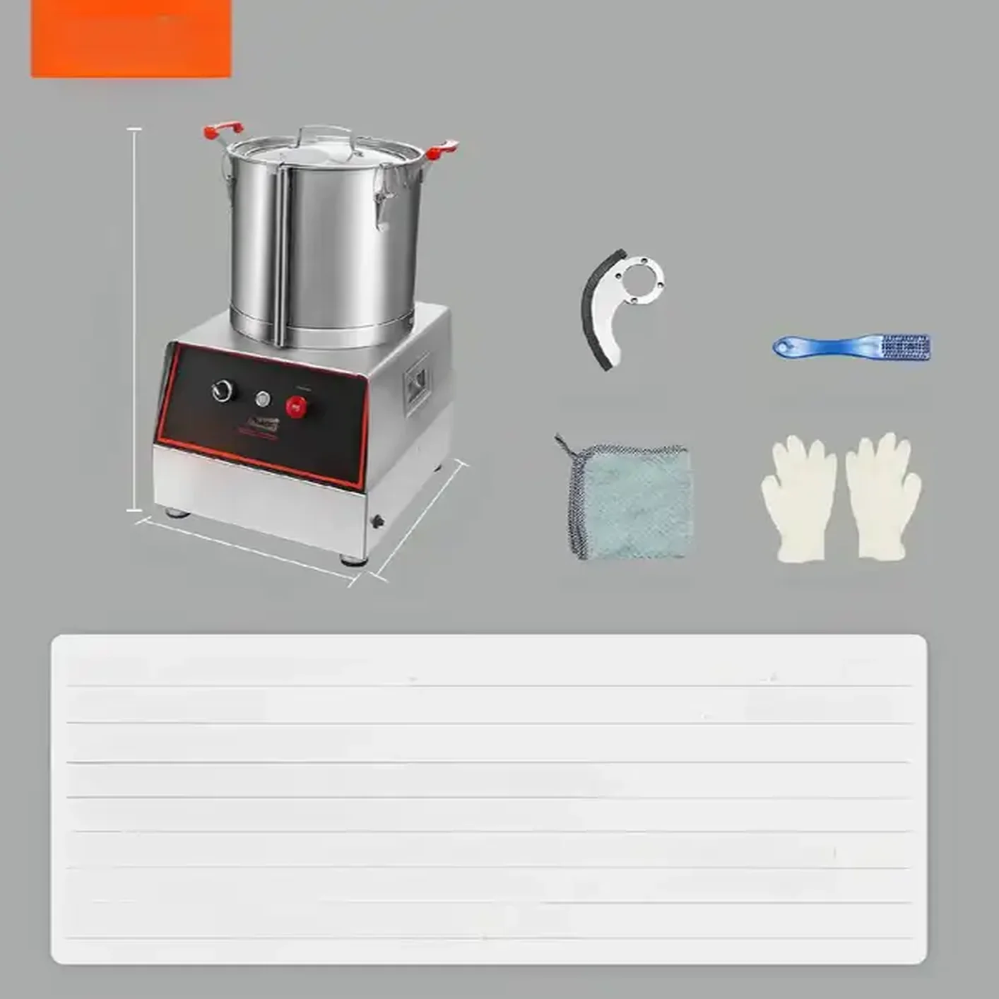 Cutter mikser szatkownica blender mikser gastronomiczny 1400W 17,62L - obrazek 5