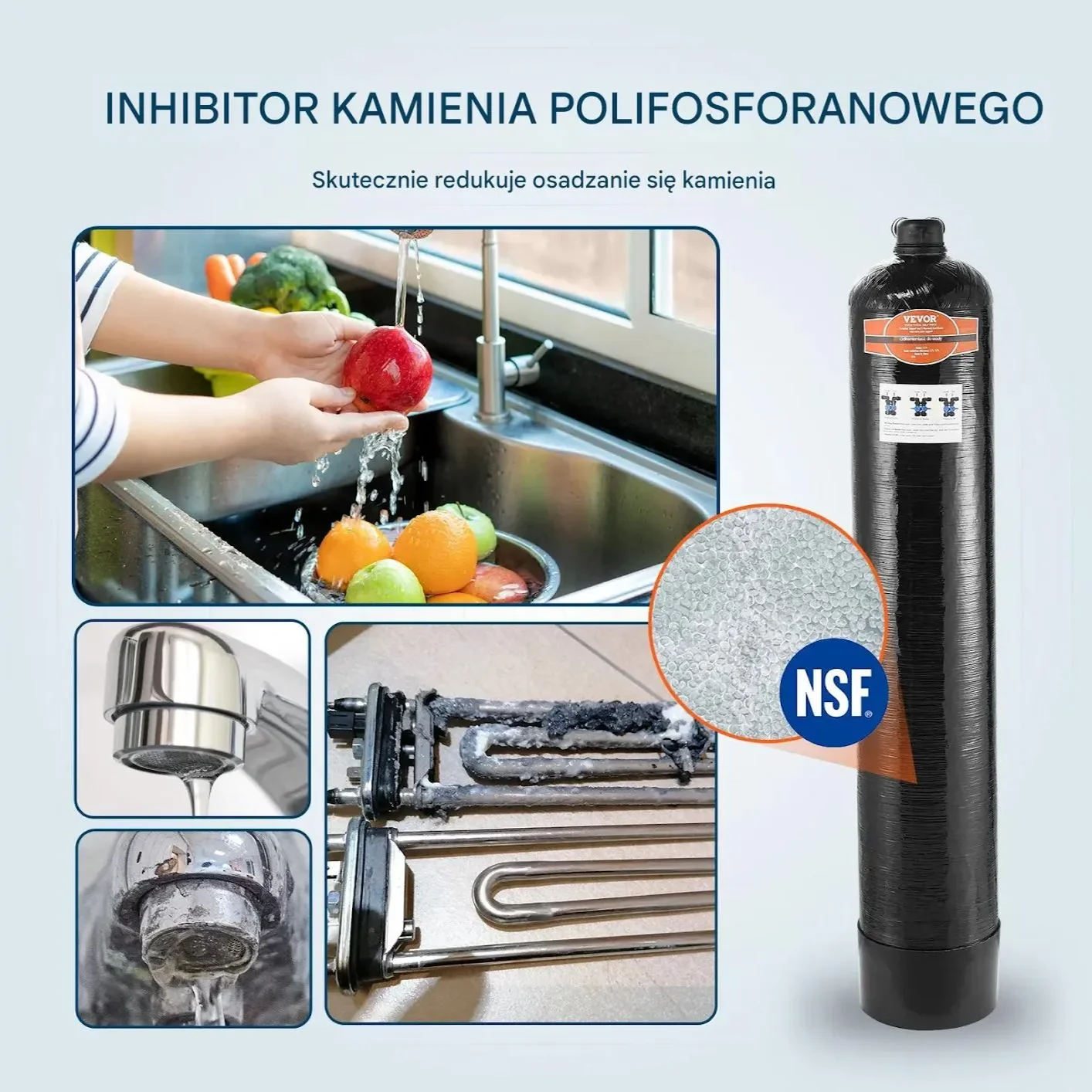 Zmiękczacz wody bezsolny do domu dla 5-8 osób system antykamienny - obrazek 2