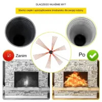 Zestaw do czyszczenia komina 8m
