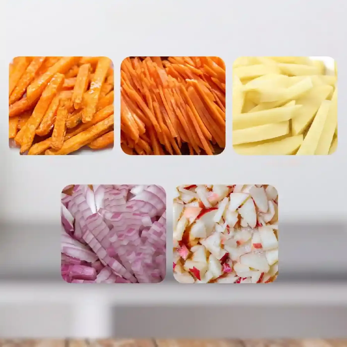 Krajalnica do frytek warzyw ręczna ostrze 6,35 mm - obrazek 4