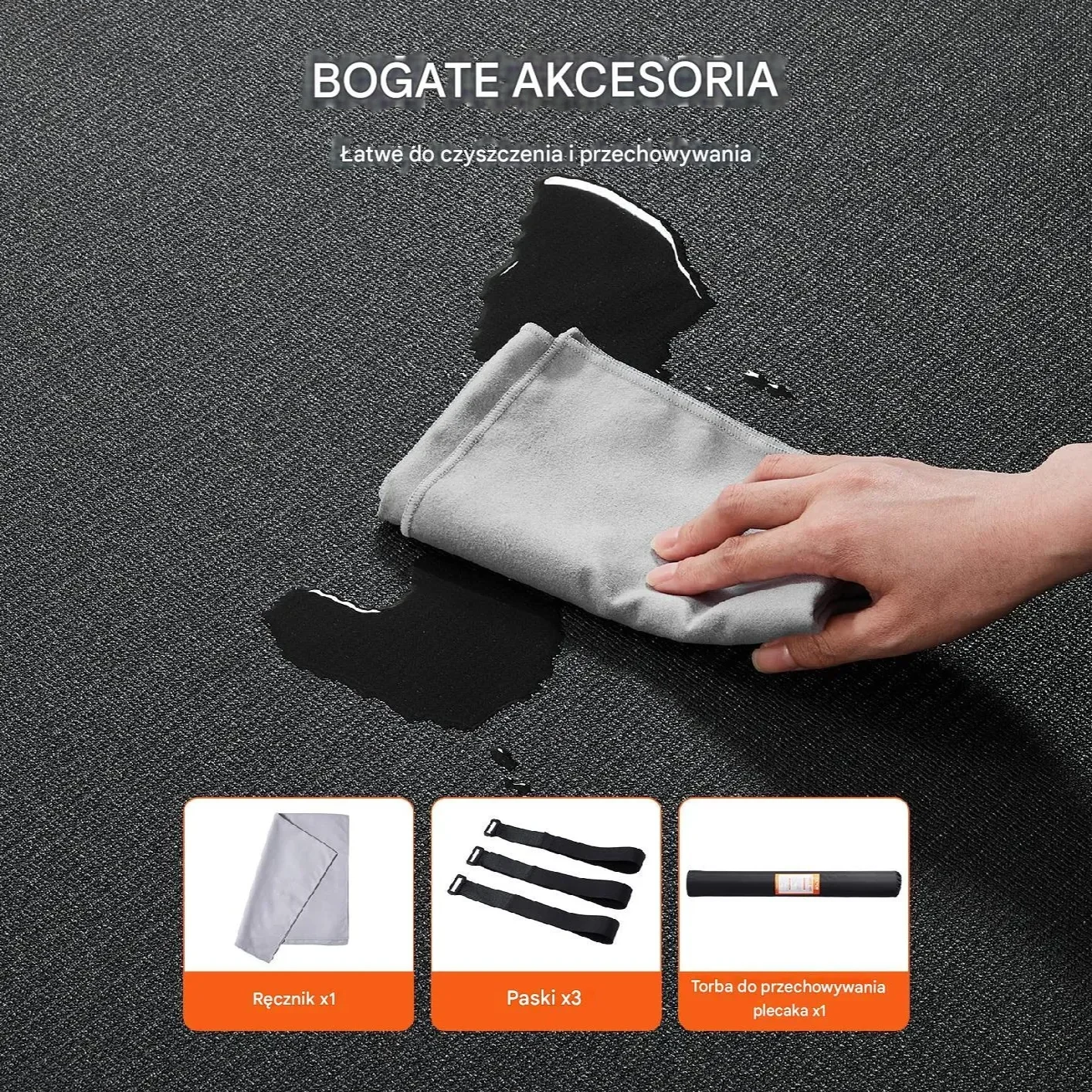 Mata do ćwiczeń 240x150 cm antypoślizgowa fitness yoga pilates - obrazek 4