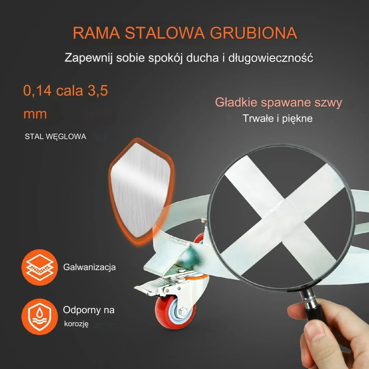 Wózek do Beczek 454 kg - obrazek 2