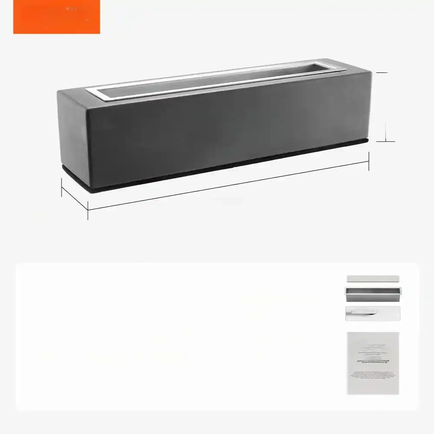 Biokominek kominek wolnostojący na taras stół szyba ogrodowy stojący 38cm - obrazek 5