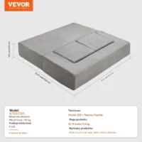 Modułowa kanapa dla dzieci 4 części DIY ciemnoszara sofa narożna