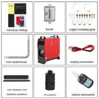 Ogrzewanie postojowe diesel 5KW 12V nagrzewnica LCD pilot szybkie grzanie