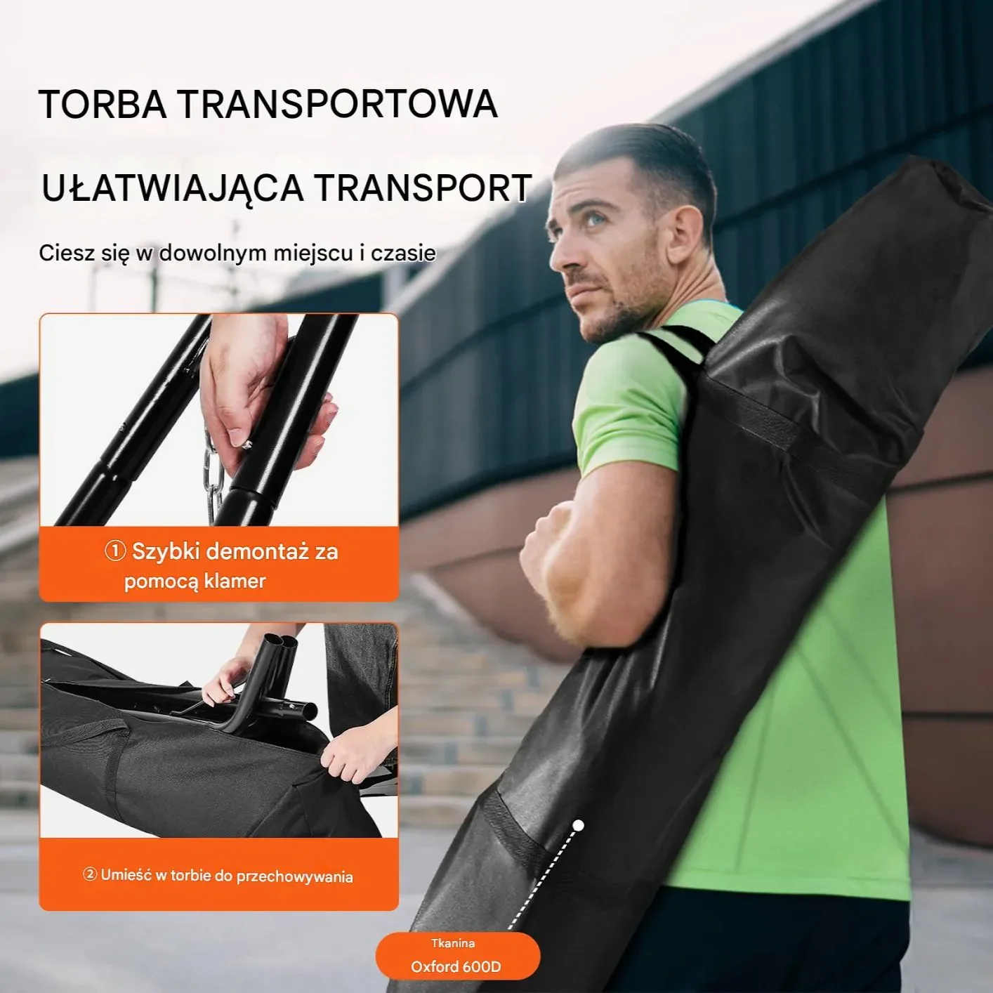 Stojak Stalowy do Hamaka 250 kg – Uniwersalna Rama na Hamak 2,3–3,9 m - obrazek 2