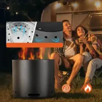 Biokominek kominek wolnostojący na taras stół ogrodowy stojący 38 cm