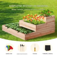 Podwyższona Grządka Skrzynia Na Warzywa Warzywniak Inspekt Ogrodowy 113cm