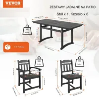 7-Częściowy Zestaw do Jadalni