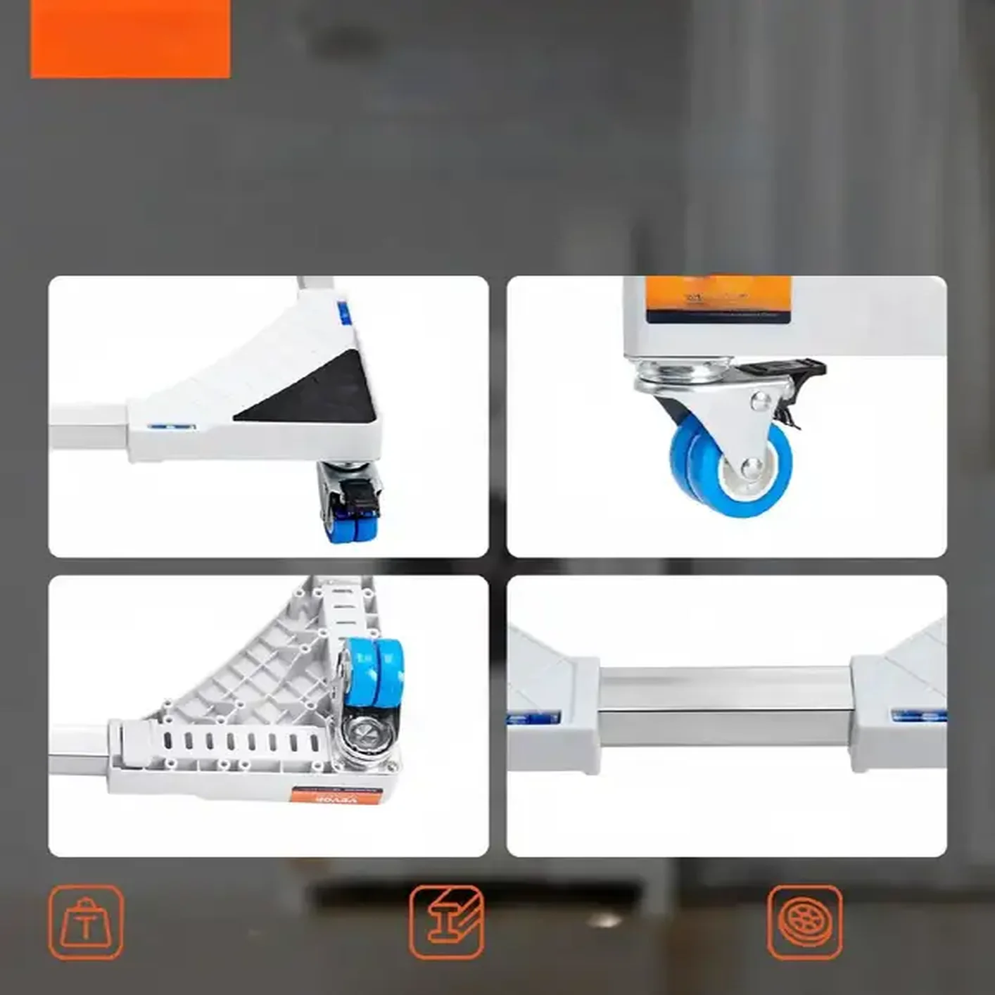 Podstawa pod pralkę suszarkę AGD teleskopowa z kółkami 381-615 mm - obrazek 6