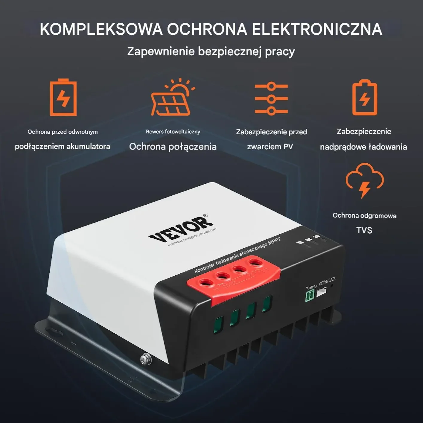 Regulator ładowania MPPT 50A Bluetooth - obrazek 2
