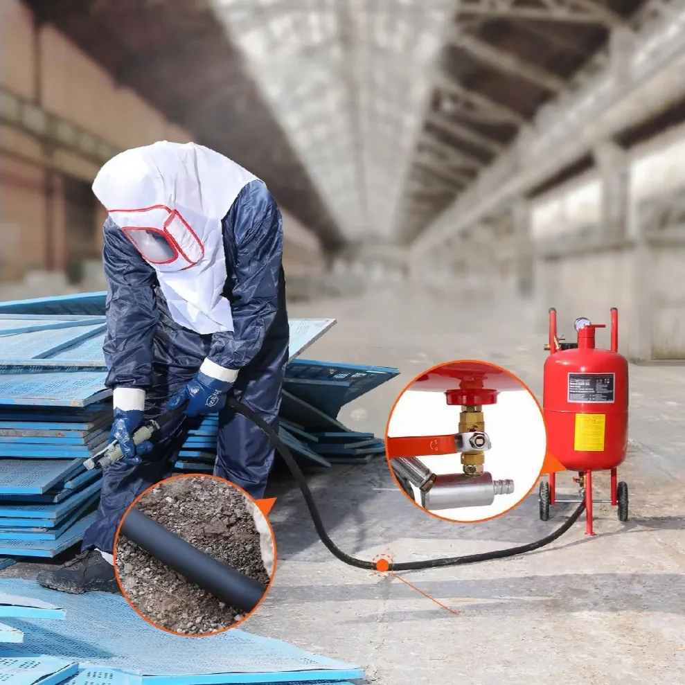 Piaskarka syfonowa mobilna na kółkach 40 L - obrazek 3