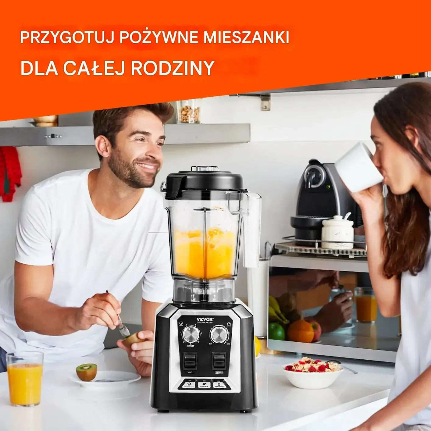 Blender gastronomiczny kielichowy 2l stalowy 3 funkcje smoothie lód - obrazek 6