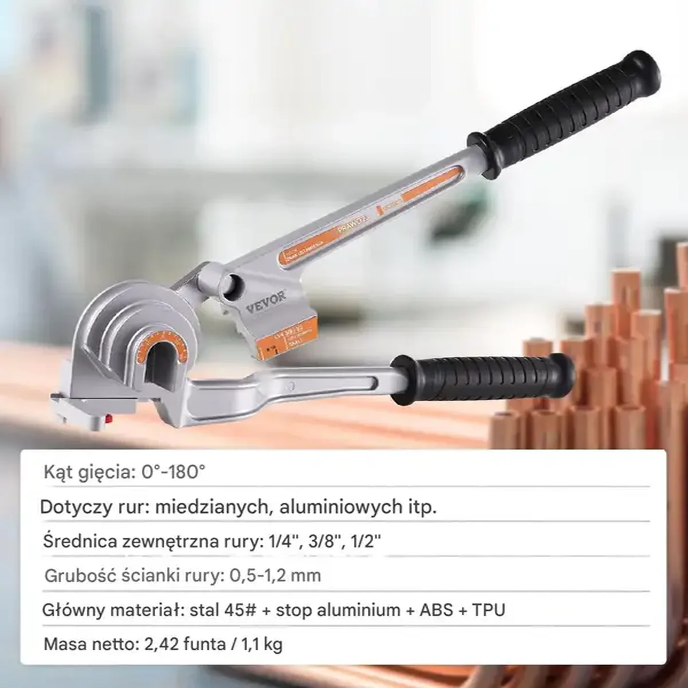 Ręczna Giętarka hydrauliczna do rur 6 - obrazek 2