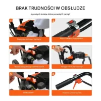 Glebogryzarka spalinowa kultywator do ziemi gleby 30 cm 2-suwowy