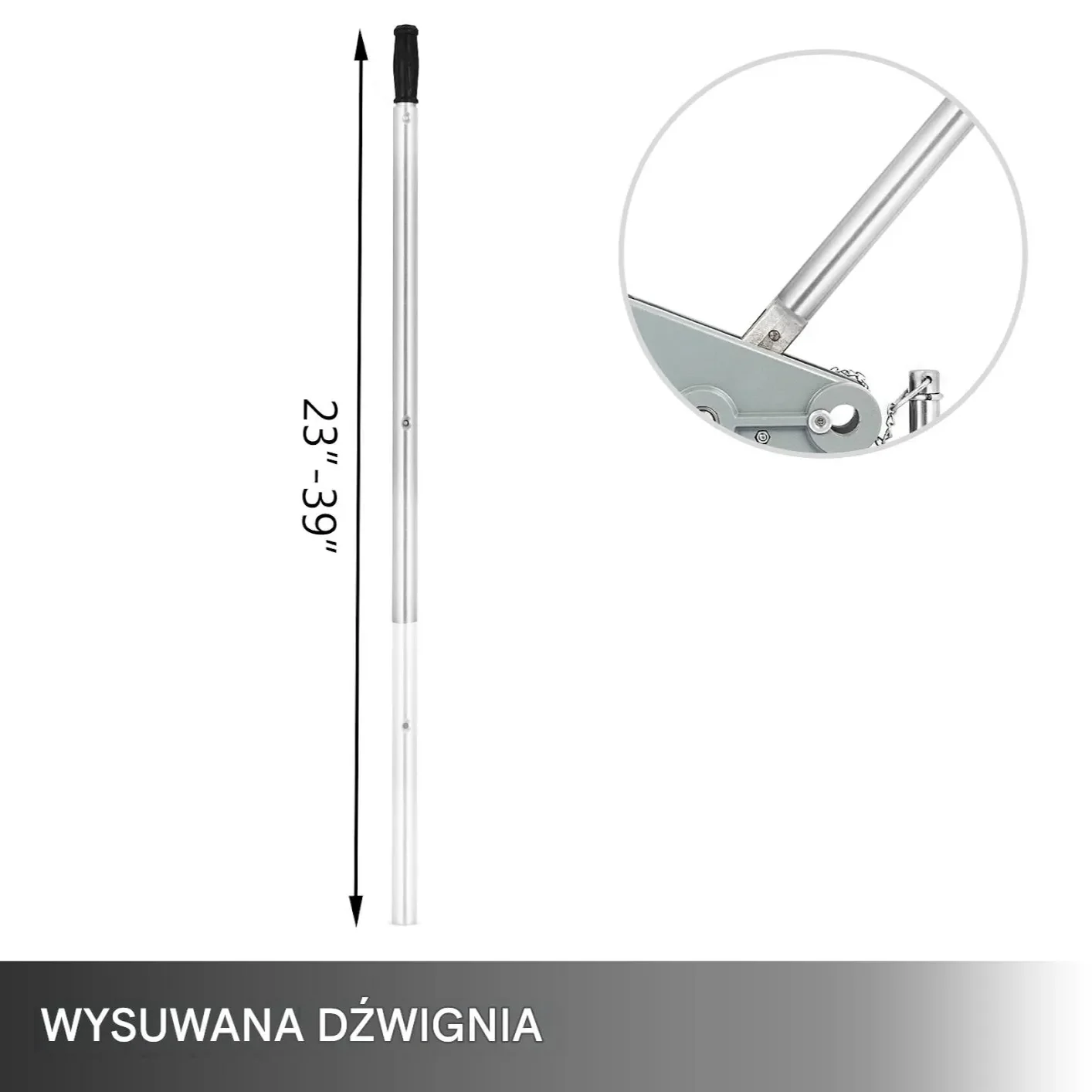 Wciągarka ręczna z liną stalową 20 m - obrazek 3