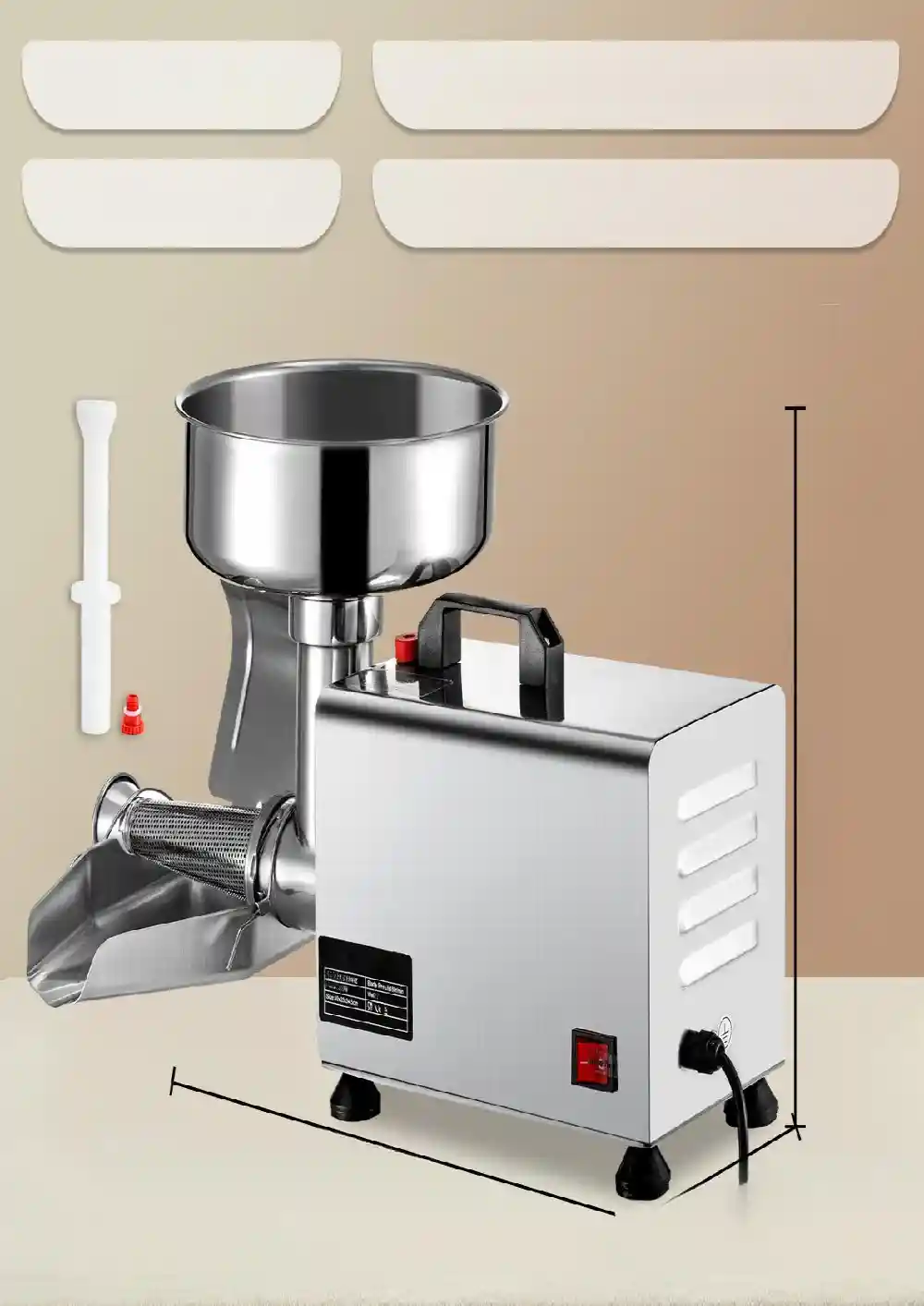 Przecierak maszynka do mielenia pomidorów wyciskarka do owoców 370W - obrazek 5