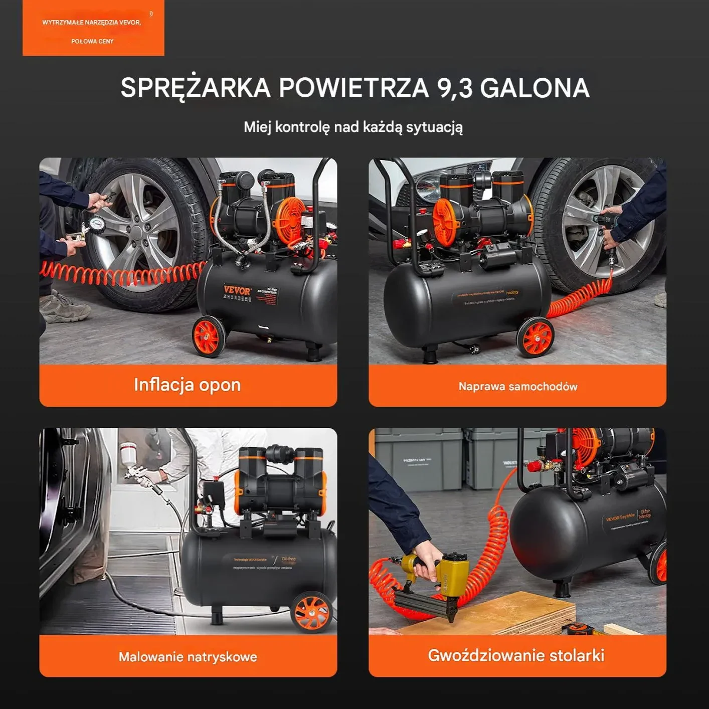 Sprężarka powietrza 35 L - obrazek 5