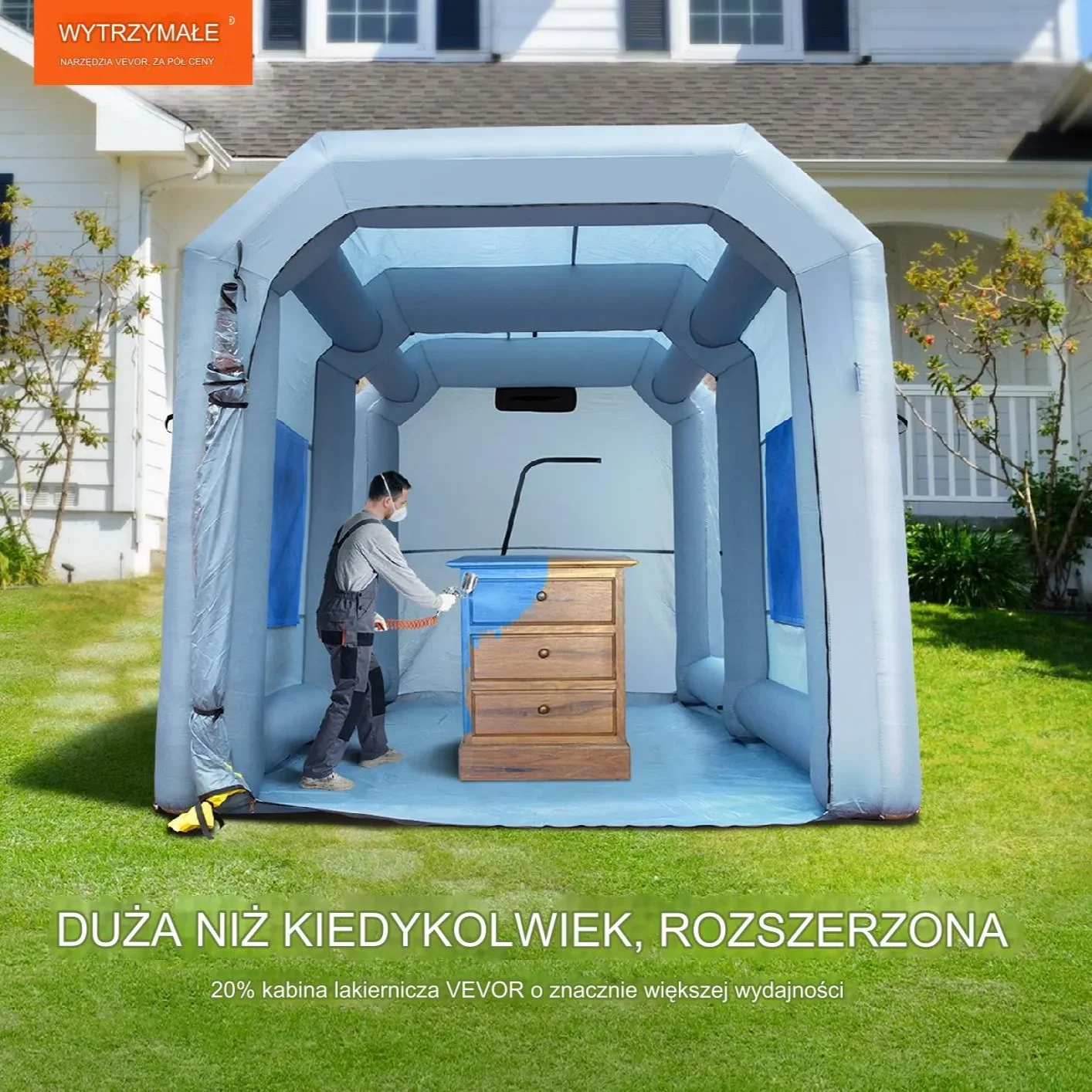 Namiot magazynowy garażowy kabina lakiernicza 8 x 4,5m - obrazek 6