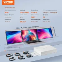 Monitor przenośny 15.6'' FHD 1080p do laptopa – rozszerzenie ekranu