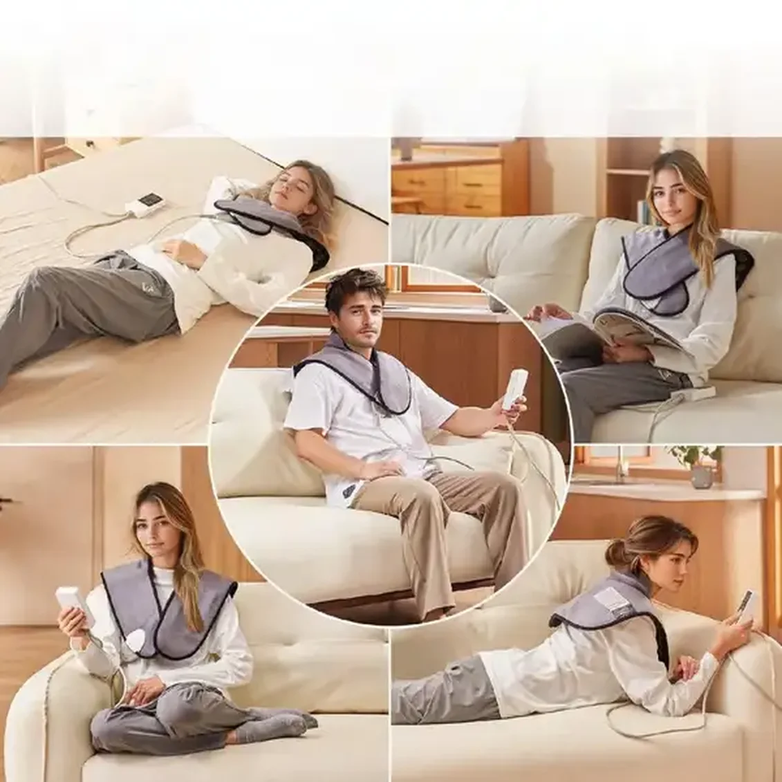 Poduszka grzewcza na kark mata elektryczna na kark i ramiona - obrazek 6