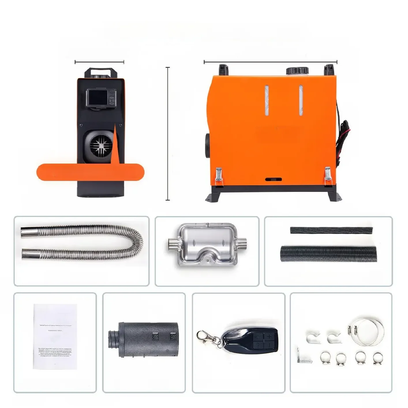 Nagrzewnica Samochodowa – Pilot Bluetooth Wyświetlacz LCD 12V 5kW - obrazek 2