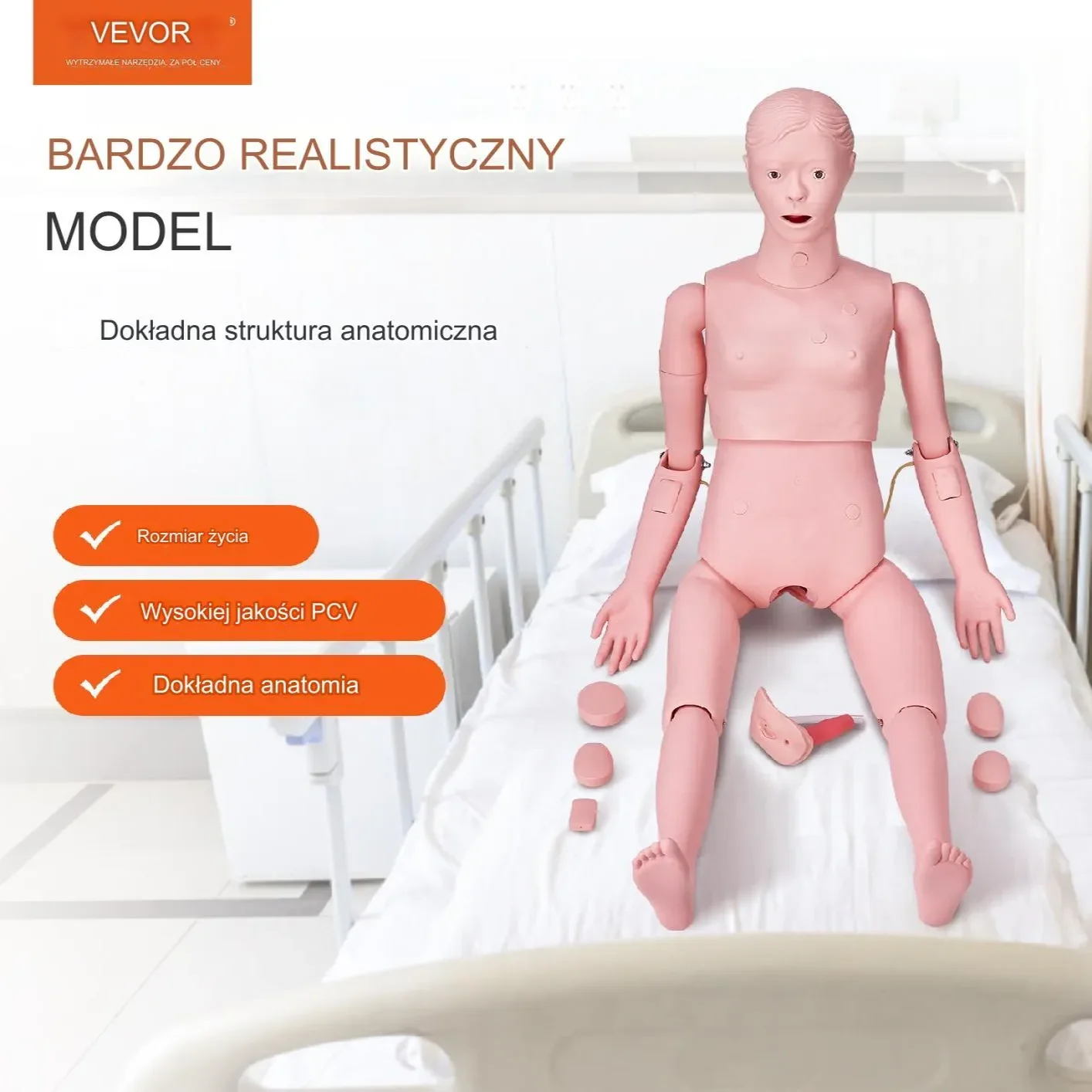 Manekin medyczny opieki Fantom medyczny Uniseks - obrazek 3