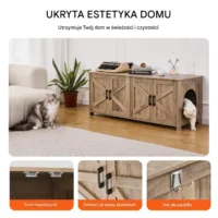 Obudowa na Kuwetę dla Kota Drewniana