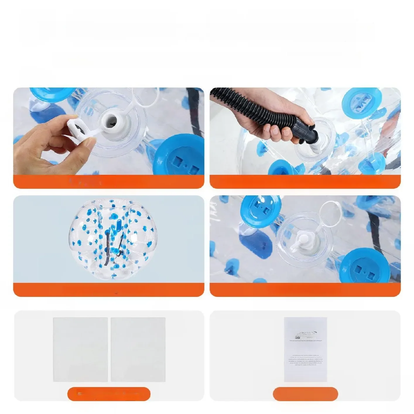 Dmuchane Pompowane Kule do Zabawy Zderzania się Bumper Bubble - obrazek 7