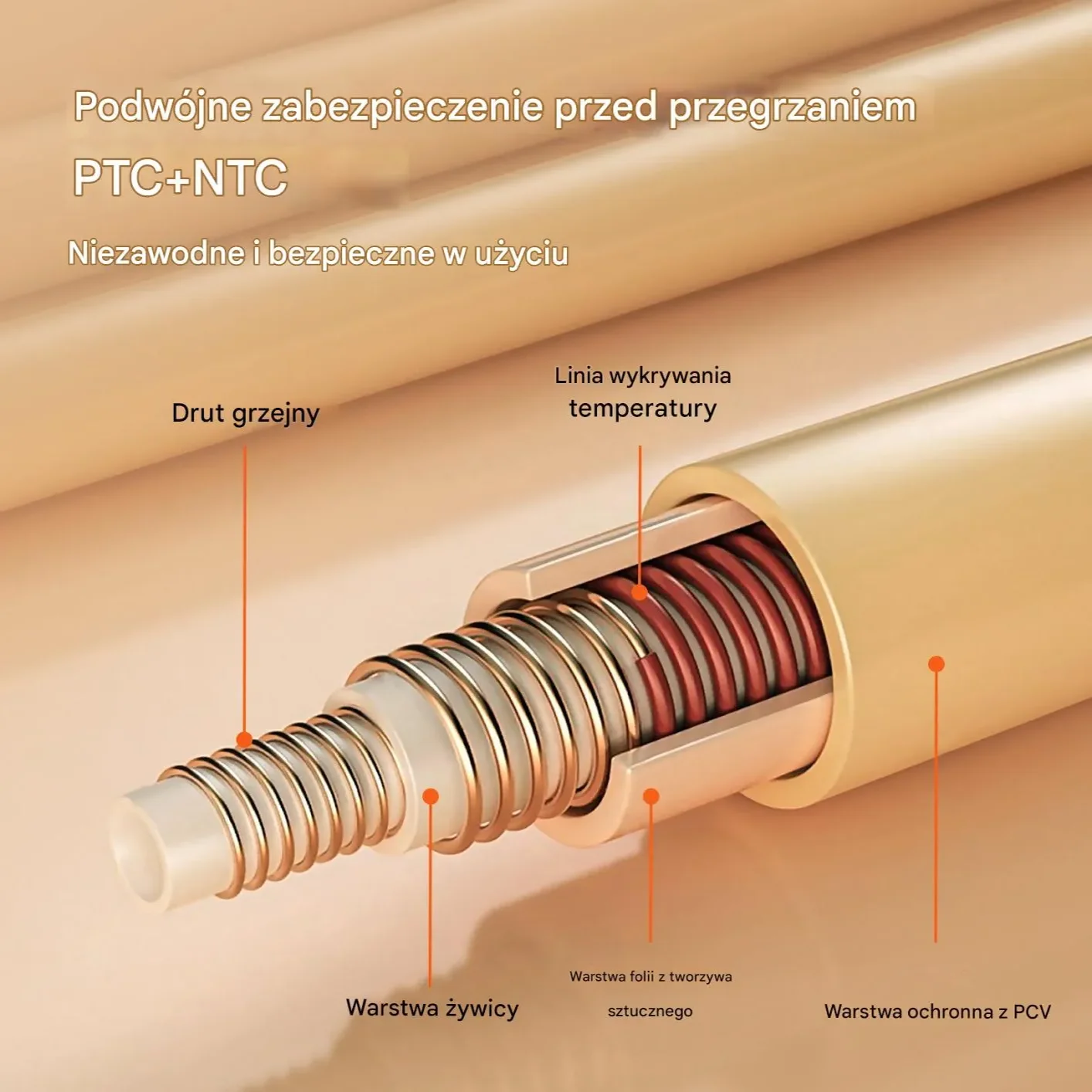 Podgrzewany Koc Narzuta 130 x 180 cm - obrazek 5