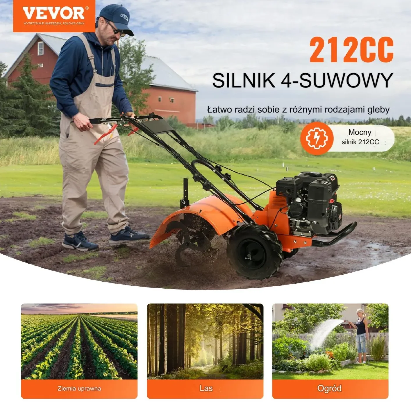 Glebogryzarka z Napędem Gazowym 212 CC - obrazek 5