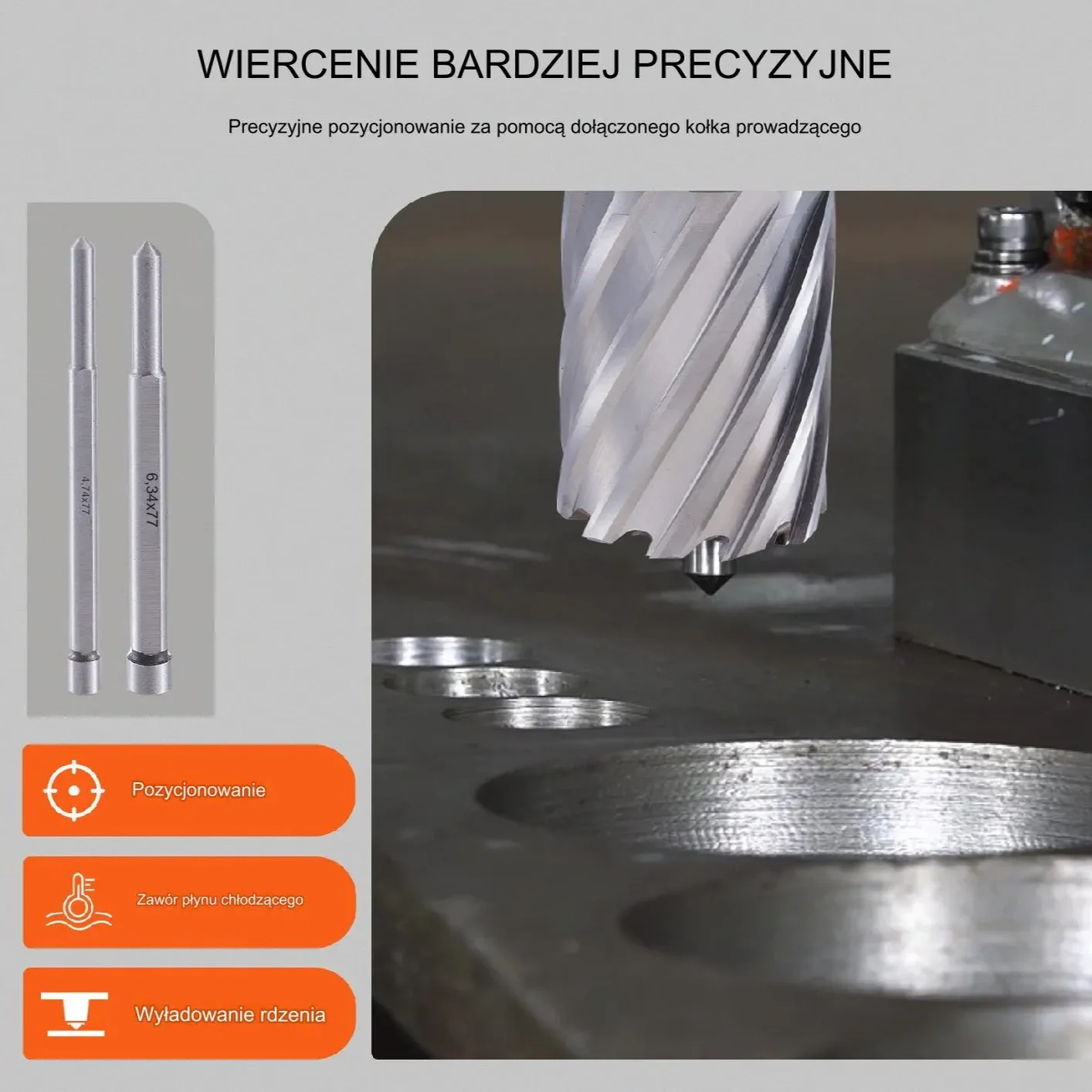 Zestaw frezów pierścieniowych 13szt 19-27mm HSS do wiertarki magnetycznej - obrazek 6