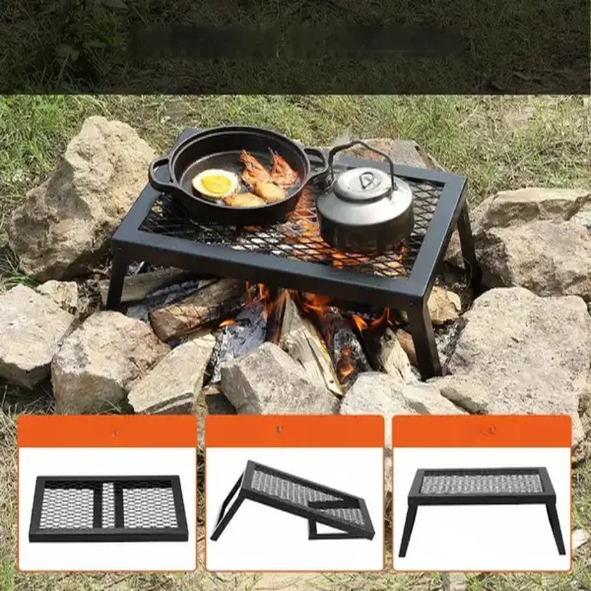 Palenisko grill ruszt ogniskowy turystyczny składany przenośny+torba 45 cm - obrazek 5
