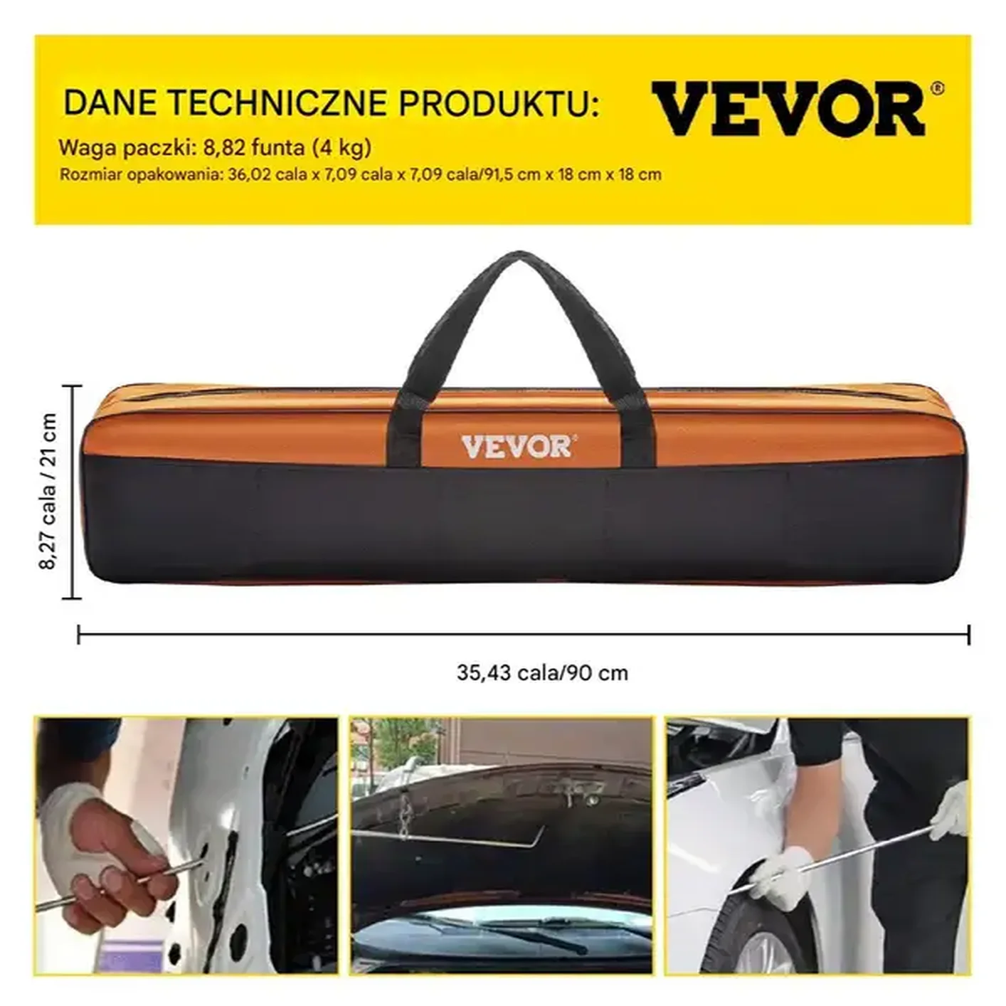 Zestaw narzędzi do usuwania wgnieceń PDR – druty i pręty 20 szt. - obrazek 2