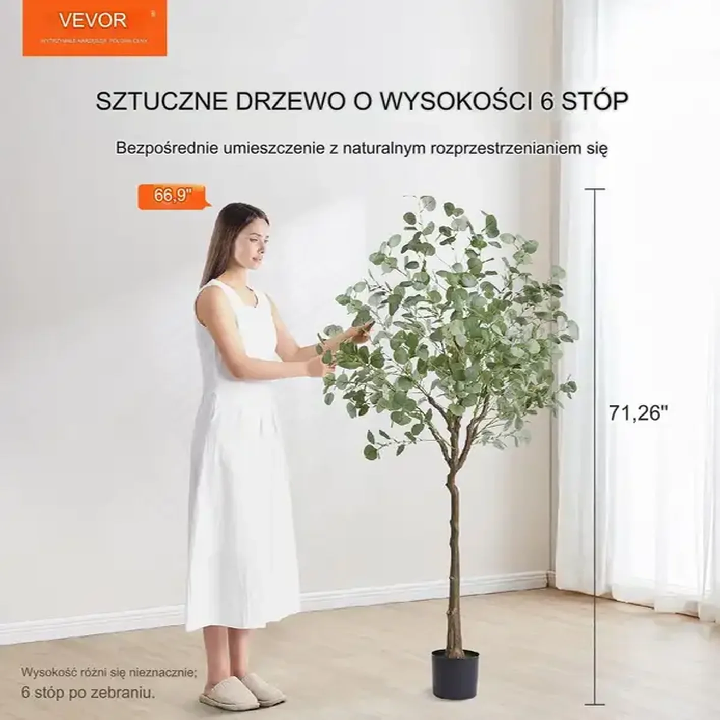 Drzewo eukaliptus sztuczne drzewko ozdobne 181 cm - obrazek 4