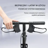 Skuter rehabilitacyjny kolanowy składany stalowy regulowany 12" koła