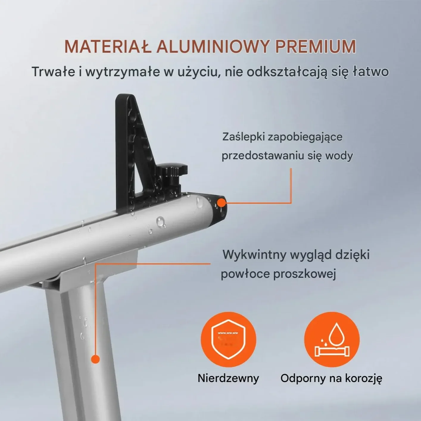 Uchwyt na dach do pickupa 363kg 180x80cm aluminiowy 8 klamr bez wiercenia - obrazek 5