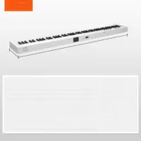 Keyboard Składany 88 Klawiszy MIDI z Bluetooth Podświetleniem Biały